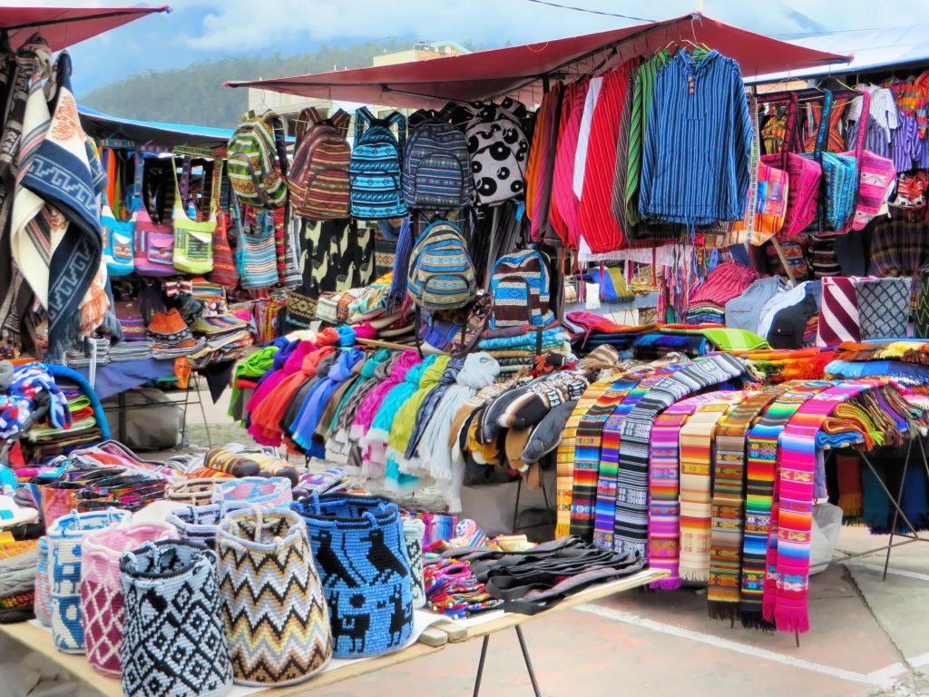 Otavalo Ecuador is famous for the saturday market